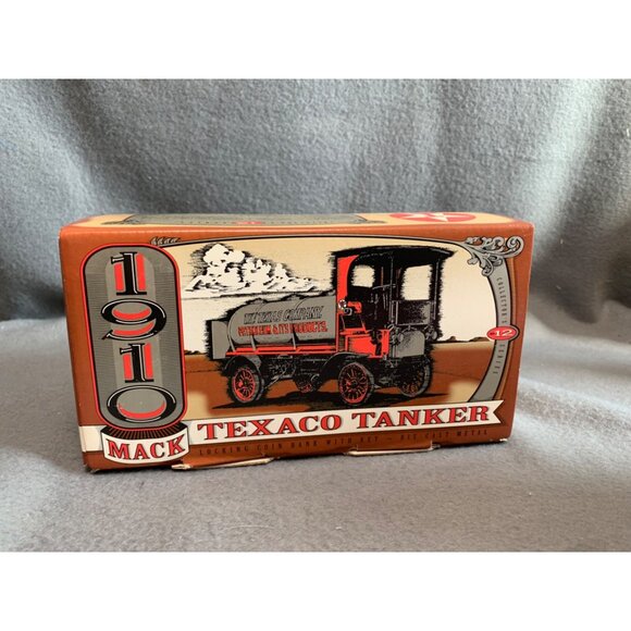 Texaco 1910 Mack Tank Truck Bank 1995 Ertl Collectibles Die-Cast Model Toy - Picture 11 of 14